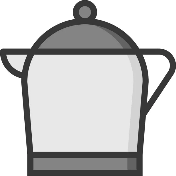 Jug Kitchen Kitchenware Icon Filledoutline Style — Stock Vector