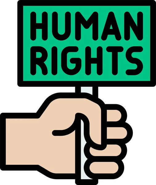 Εικονίδιο Μεγαφώνου Ανθρωπίνων Δικαιωμάτων Επίδειξης — Διανυσματικό Αρχείο