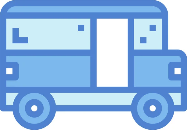 Bus Transporte Transpotation Icono — Vector de stock