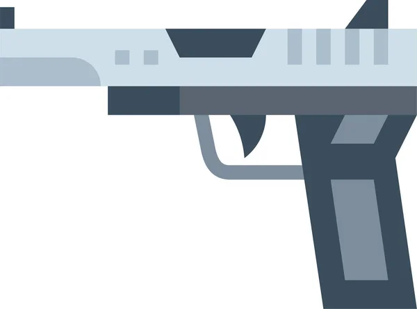 Gun Handgun Pistol Icon Militarywar Category — ストックベクタ