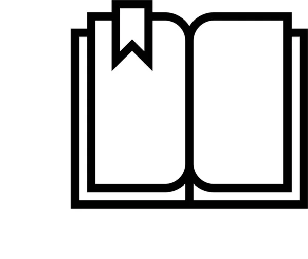 Buch Lesezeichen Dokument Symbol Dateiordner Kategorie — Stockvektor