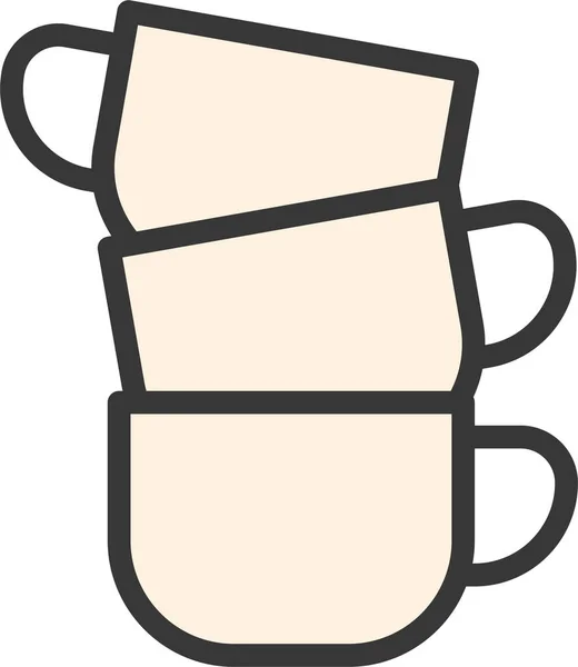 Barista Barista Herramientas Icono Café Estilo Filledoutline — Vector de stock