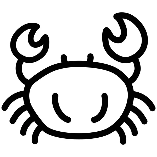 Crab Animal Sea Icon —  Vetores de Stock