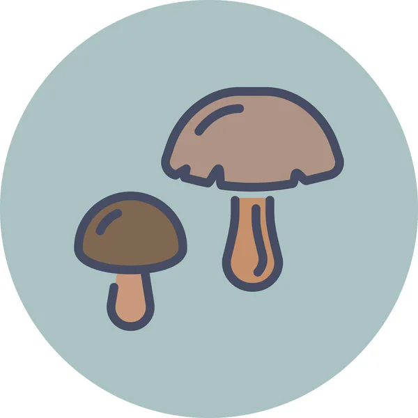 Fungus Grow Healthy Icon Filledoutline Style — Stock vektor