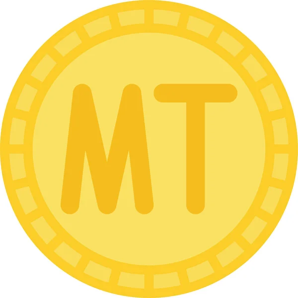 Метический Значок Монеты — стоковый вектор