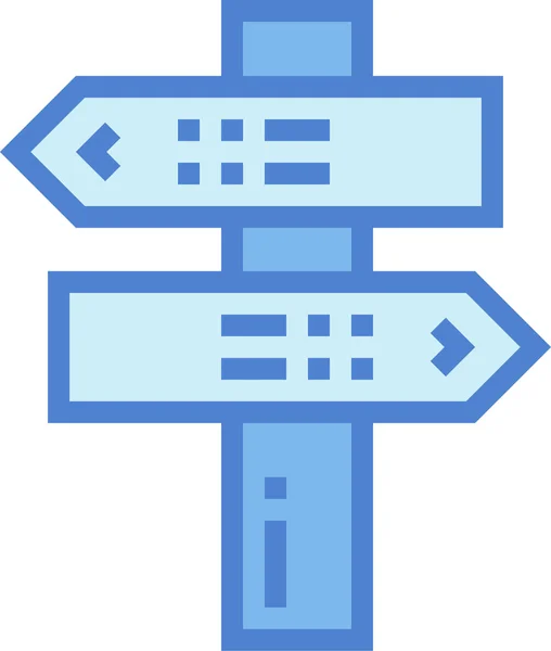 Directions Orientation Panel Icon Filledoutline Style — Stok Vektör