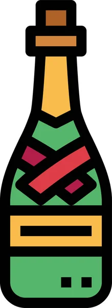 Икона Шампанского Бутылки — стоковый вектор