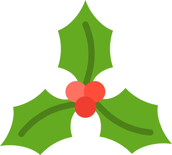Weihnachtsmistelschmuck Ikone Der Weihnachtskategorie — Stockvektor