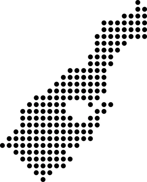 Harita Monako Simgesi Katı Biçimli — Stok Vektör