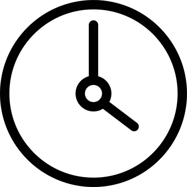 Alarm Clock History Icon Outline Style — Image vectorielle