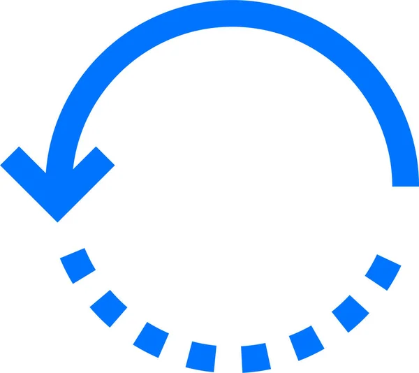 Half Load Loop Icon Outline Style — Vector de stock