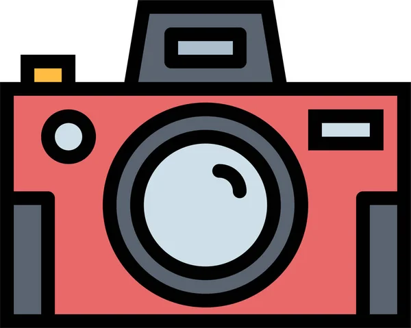 Camera Photo Technology Icon Filledoutline Style —  Vetores de Stock