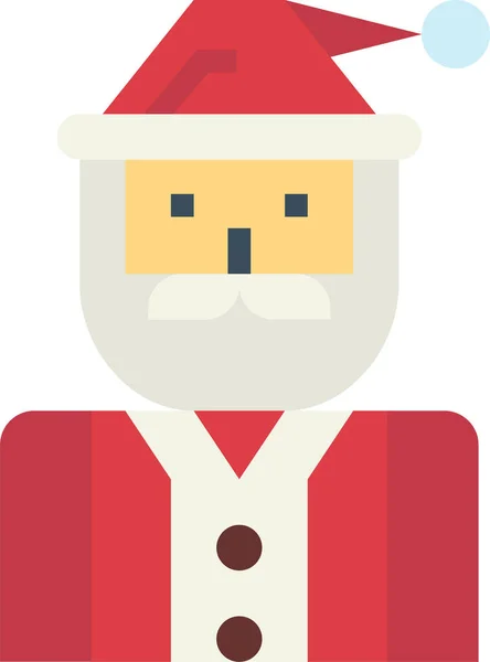 Personaggio Natale Claus Icona Nella Categoria Invernale — Vettoriale Stock