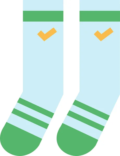 Clothes Feet Foot Icon Flat Style — Stok Vektör