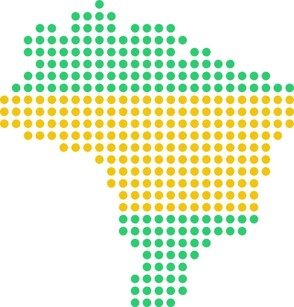 Brasil Icono Del País Brasileño Estilo Plano — Vector de stock