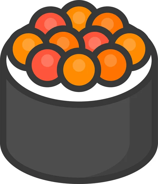 Food Japan Line Icon Filedoutline Style — Stockvektor