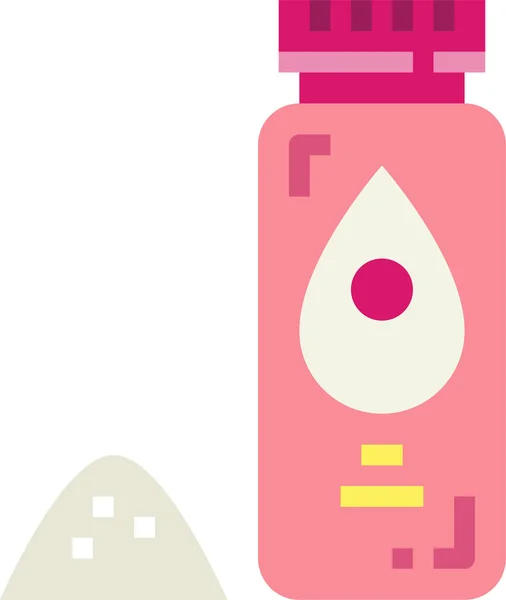 Babies Bottle Care Icon Flat Style — Stockový vektor