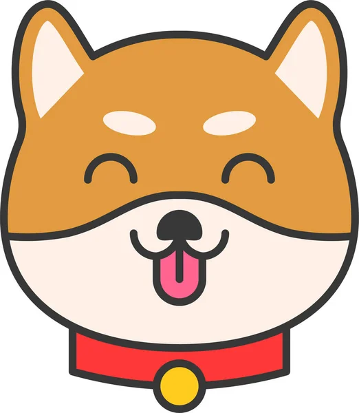 動物犬 Emojidex 絵文字デックス カスタム絵文字サービス — ストックベクタ