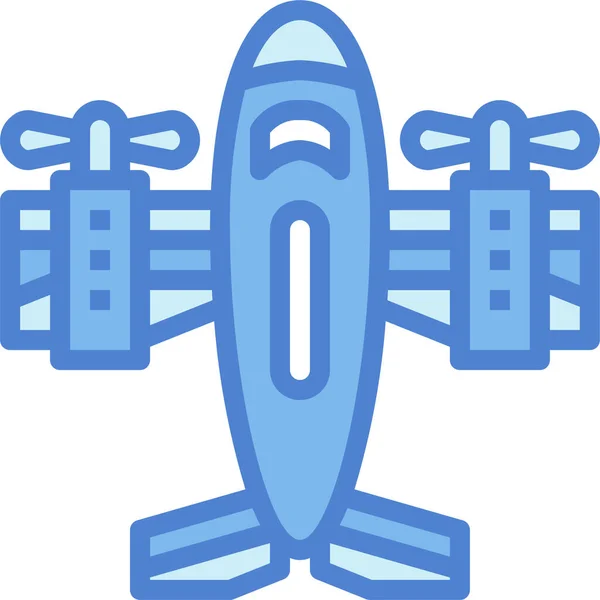 Aircraft Airplane Flight Icon — Stock Vector