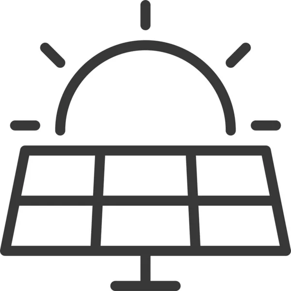 Icono Ahorro Energía Eléctrica Estilo Esquema — Archivo Imágenes Vectoriales