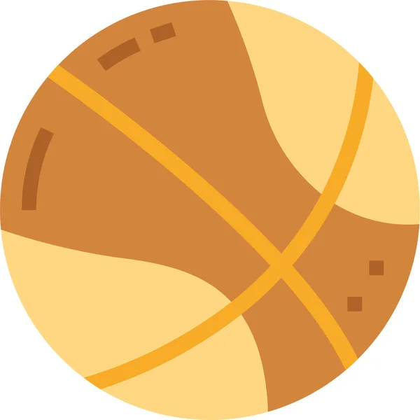 Basketball Equipment Sports Icon Flat Style — Image vectorielle