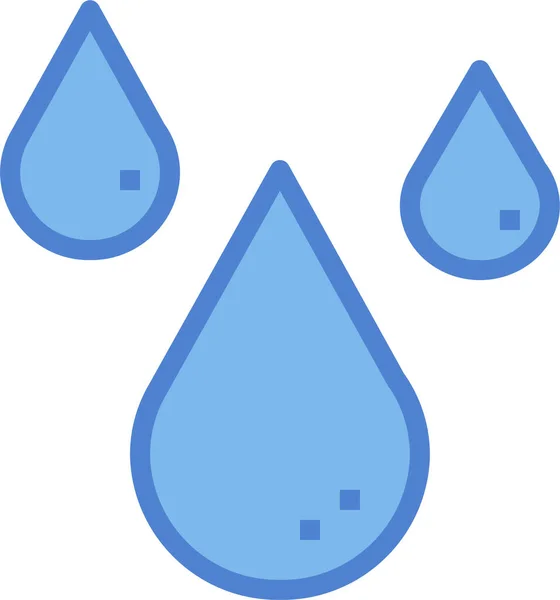 Drop Nature Rain Icon Filledoutline Style — Διανυσματικό Αρχείο