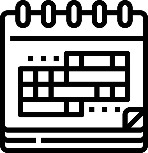 Calendario Fecha Calendario Icono — Vector de stock