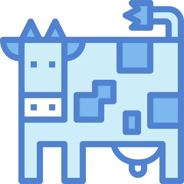 Animal Cow Milk Icon - Stok Vektor