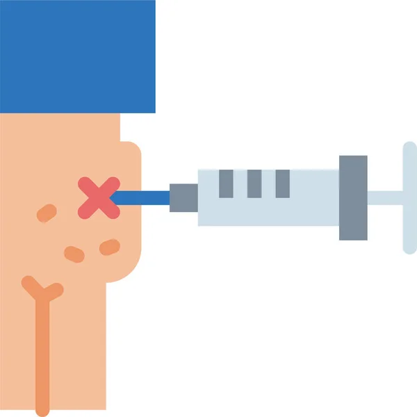 Injectienaald Pictogram Ziekenhuisgezondheidszorgcategorie — Stockvector