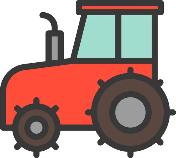 Equipo Granja Agricultura Icono Estilo Filledoutline — Vector de stock