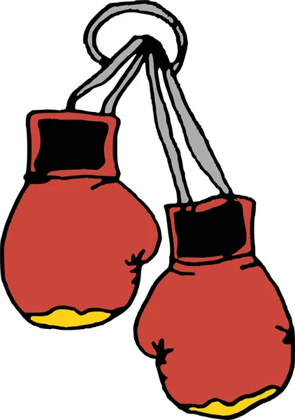 Accessory Boxing Fashion Icon Handdrawn Style — Διανυσματικό Αρχείο