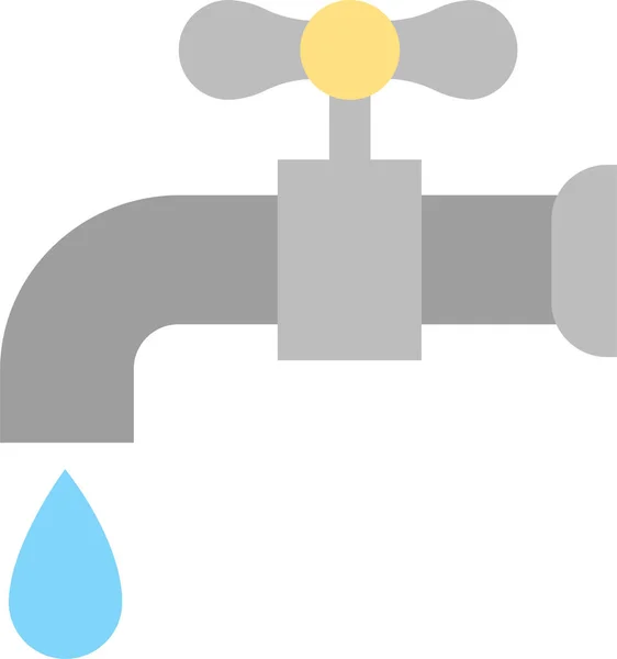 Bathroom Faucet Pipe Icon Familyhome Category — Vector de stock