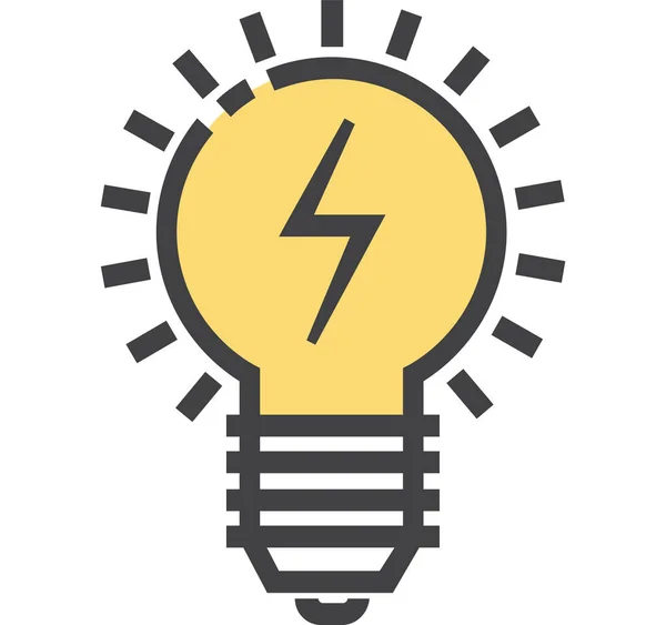 Knowledge Power Icon Filledoutline Style — ストックベクタ