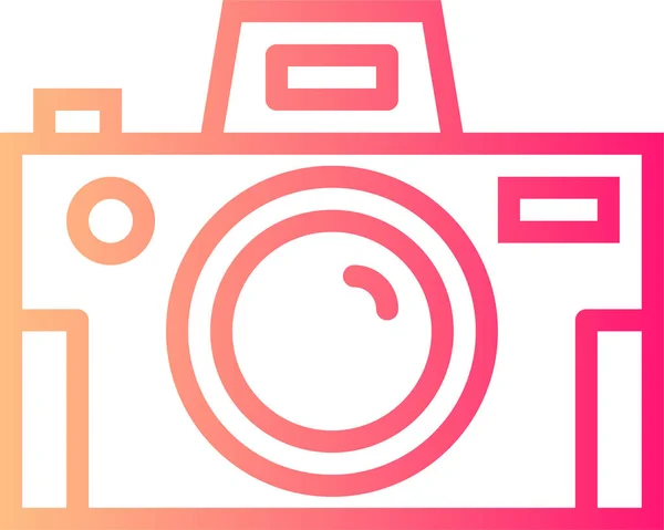 Camera Photo Technology Icon Smooth Style — Stockový vektor
