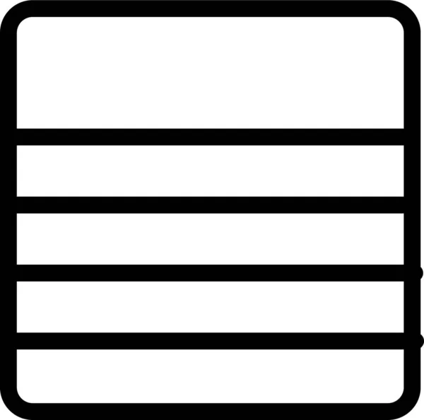 Document Grid Layout Icon Outline Style — Stock Vector