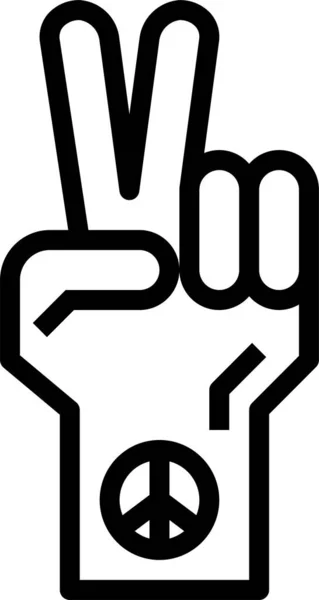 Gesture Hand Peace Icon Culturecommunities Category — Stock vektor