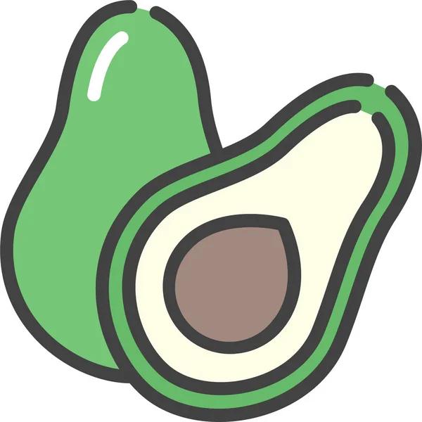 Avocado Food Fruit Icon Agriculturefarminggardening Category — Stock Vector