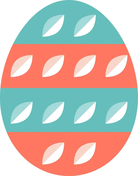 Celebración Decoración Icono Pascua Estilo Plano — Vector de stock