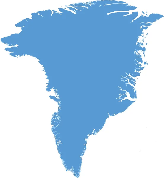 Greenland Map Country Icon Solid Style — ストックベクタ