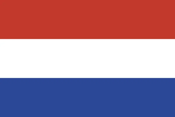 オランダ国旗のアイコンをフラットスタイルで表示 — ストックベクタ