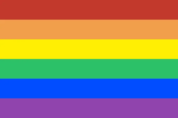 Biseksüel Lezbiyen Ikonu Düz Stil — Stok Vektör