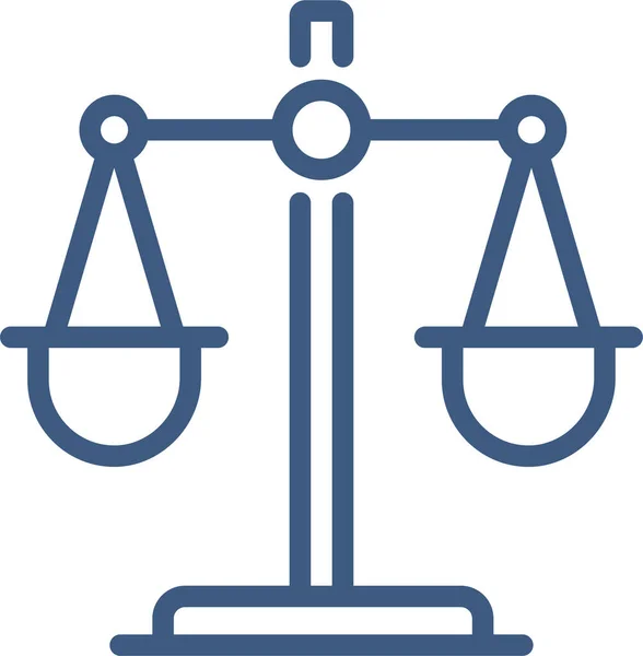 Equilíbrio Ícone Direito Justiça — Vetor de Stock