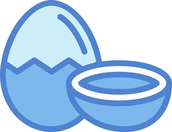 Gekochte Eierspeisen Der Kategorie Lebensmittel — Stockvektor
