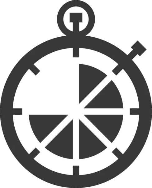 Uhr Stoppuhr Symbol — Stockvektor