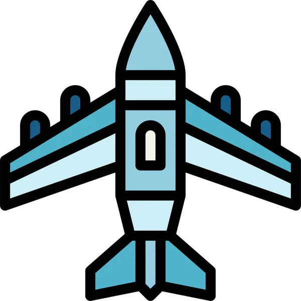 Flygplan Jet Ikon — Stock vektor