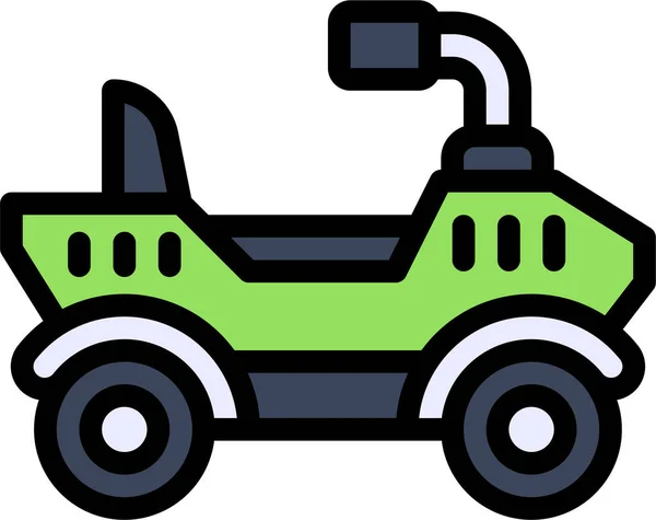 Transportfahrzeug Atv Icon Filedoutline Style — Stockvektor