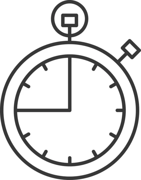 Klok Stopwatch Tijd Pictogram — Stockvector