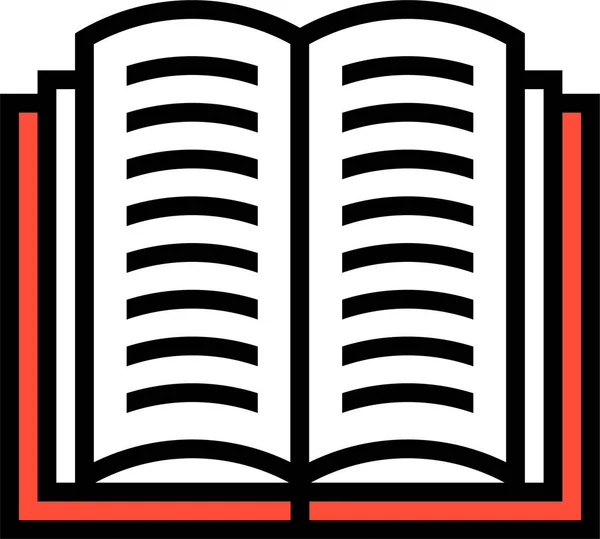Dosya Dizini Kategorisinde Kitap Dosya Simgesi — Stok Vektör