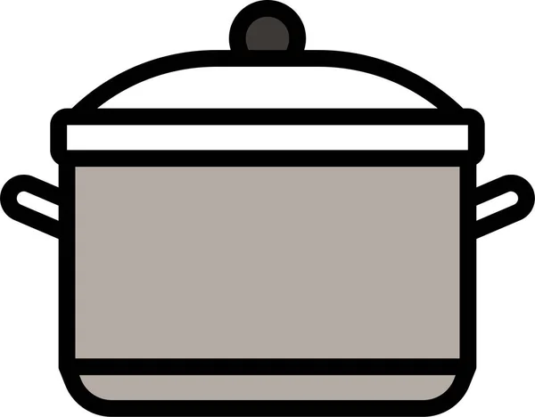 Cocina Comida Utensilios Cocina Icono — Archivo Imágenes Vectoriales