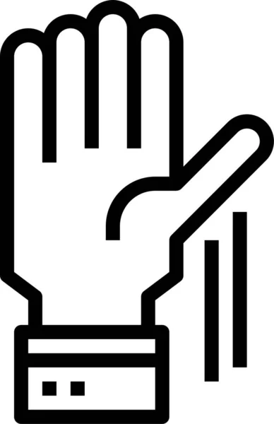 Кулак Жест Значок Руки — стоковий вектор